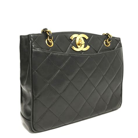 chanel lambskin zipper shoulder bag quilted with outside pockets|Chanel classic flap shoulder bag.